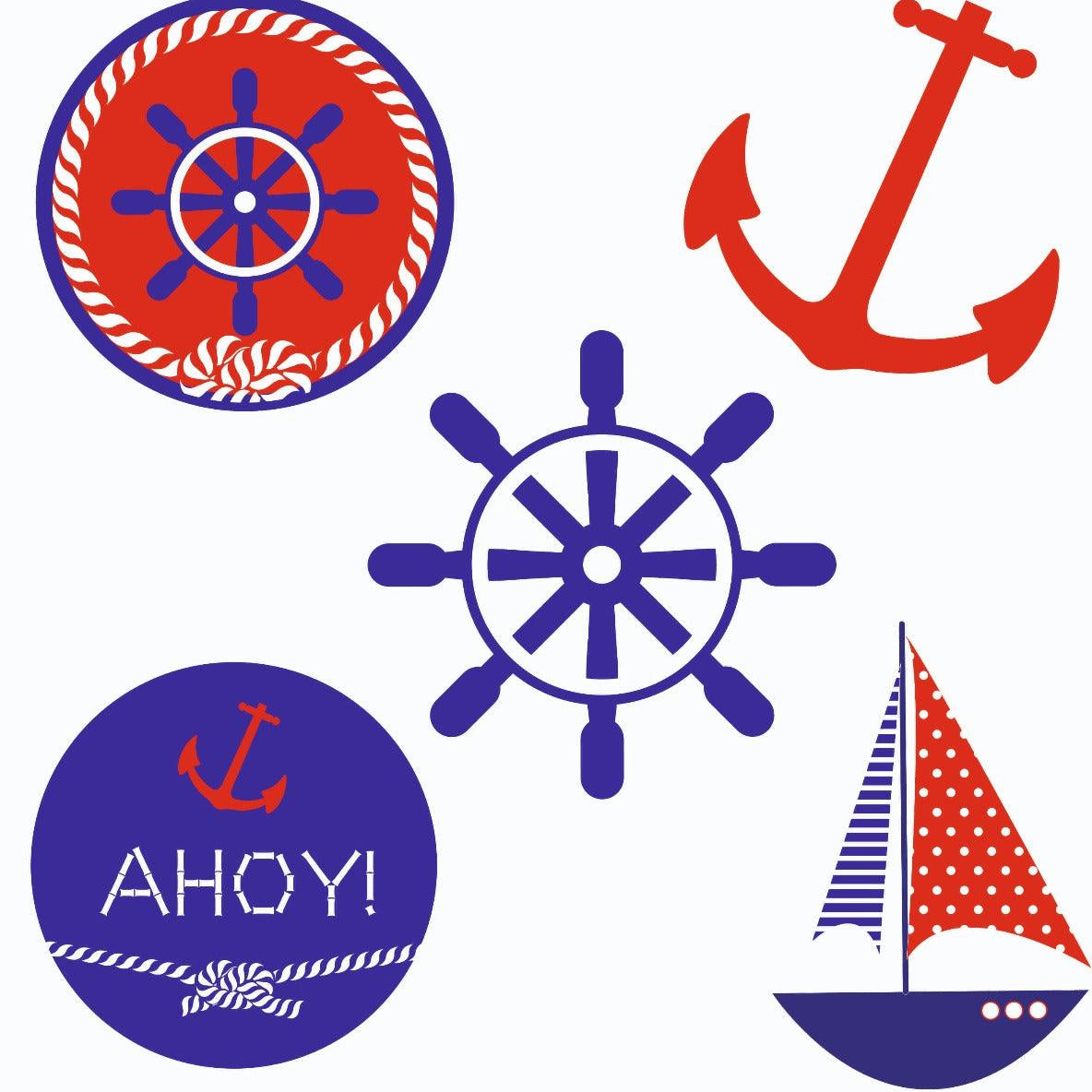 Nautical Boy Theme Cutouts THEME PARTIES Pretty UR Party