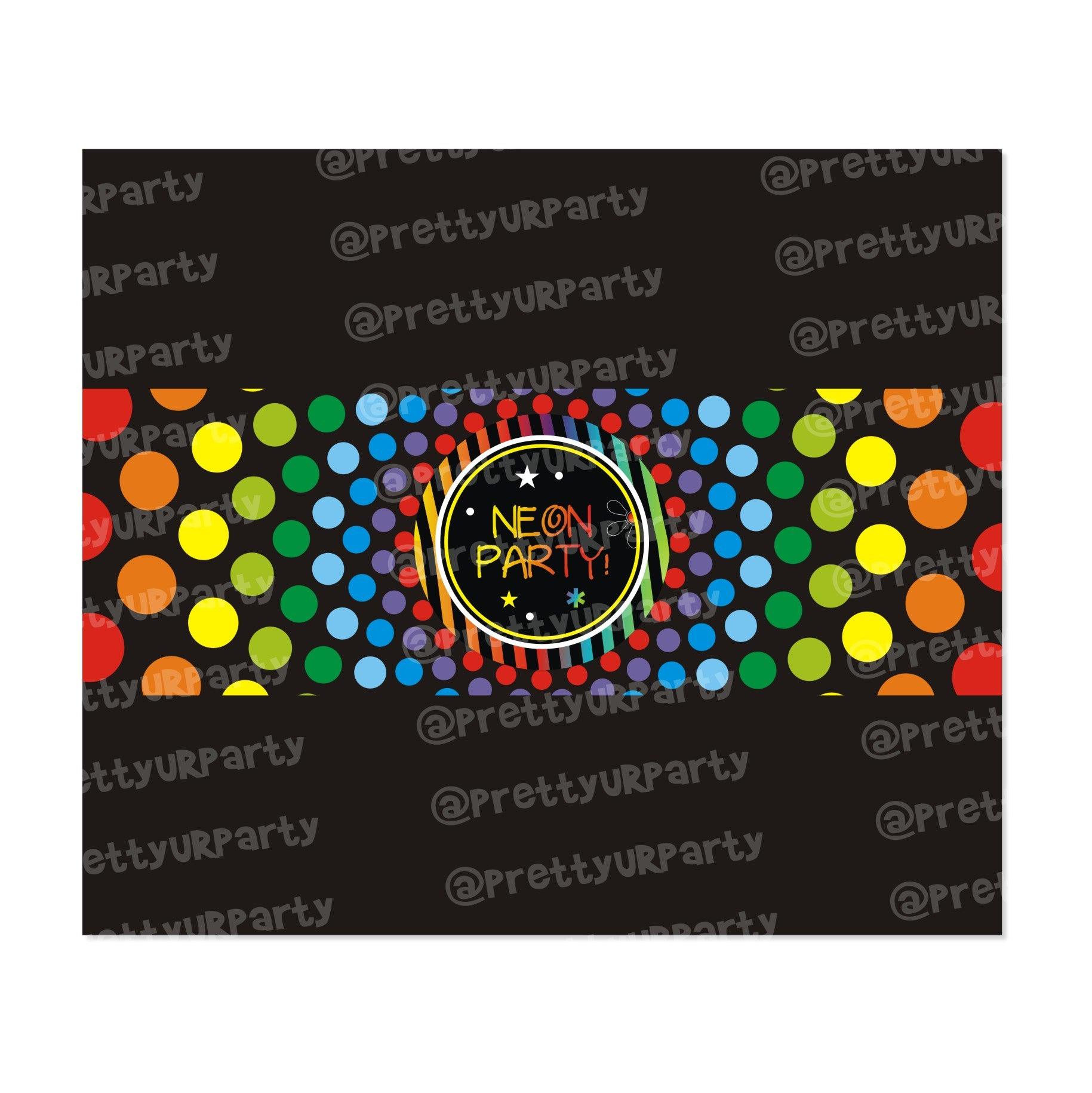 Neon Chocolate Wrappers THEME PARTIES Pretty UR Party Default Title