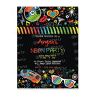 Neon Theme E-Invitations THEME PARTIES Pretty UR Party