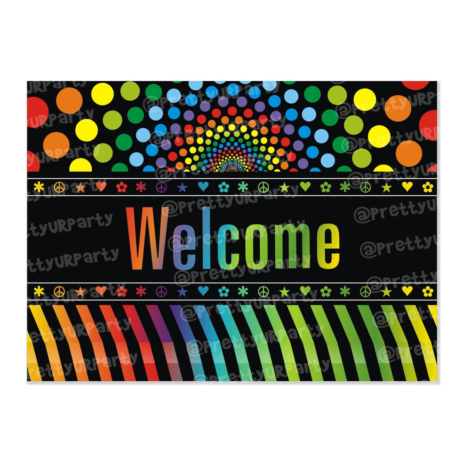 Neon Theme Entrance Banner / Door Sign THEME PARTIES Pretty UR Party Default Title