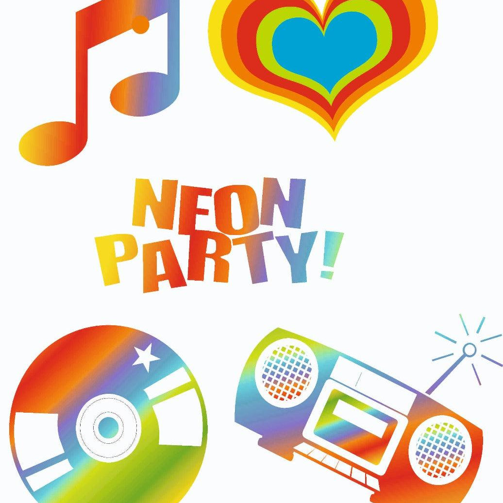Neon Theme Cutouts THEME PARTIES Pretty UR Party