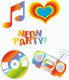 Neon Theme Cutouts THEME PARTIES Pretty UR Party