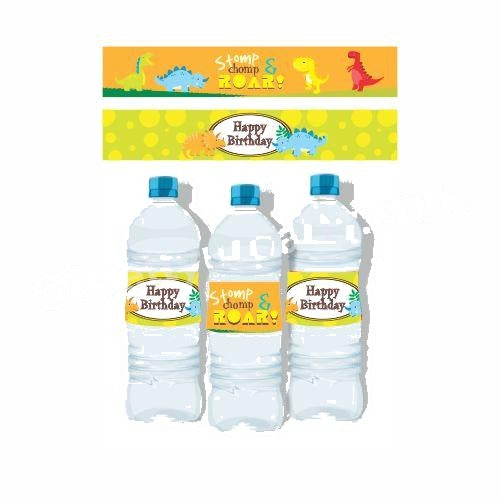 Dinosaur Theme Bottle Labels