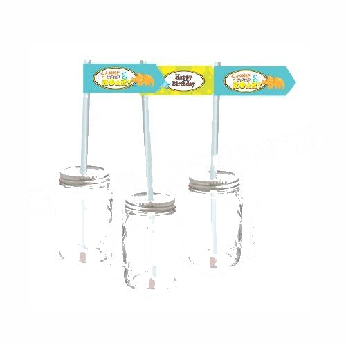 Dinosaur Theme Drink Straws — image 2