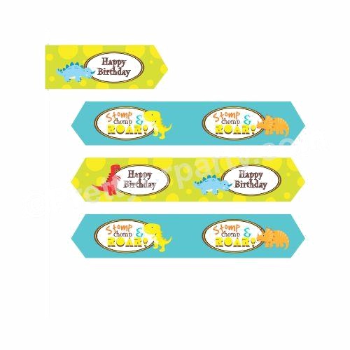 Dinosaur Theme Drink Straws