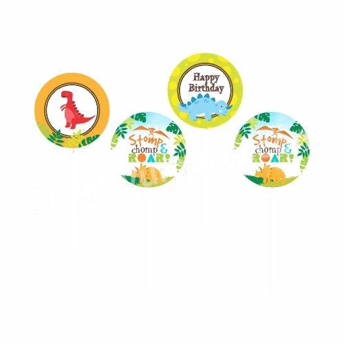 Dinosaur Theme Cupcake / Food Toppers