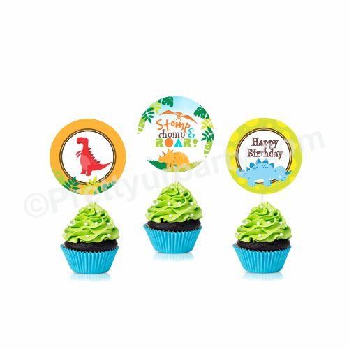 Dinosaur Theme Cupcake / Food Toppers THEME PARTIES Pretty UR Party