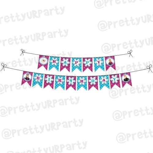 New Frozen Bunting THEME PARTIES Pretty UR Party Default Title