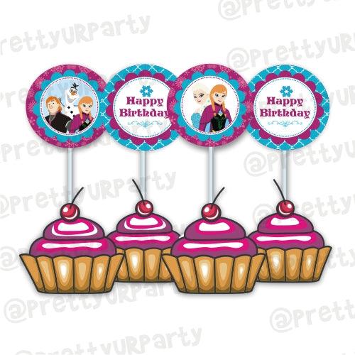 New Frozen Cupcake / Food Toppers THEME PARTIES Pretty UR Party Default Title