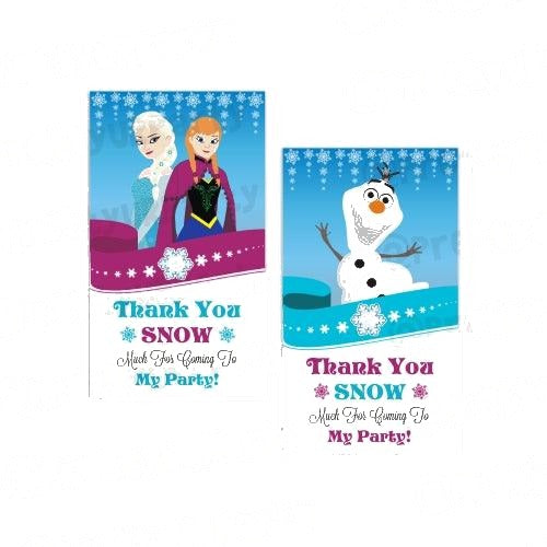 New Frozen Thank you Tags