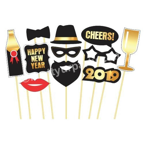 New year Photo Props
