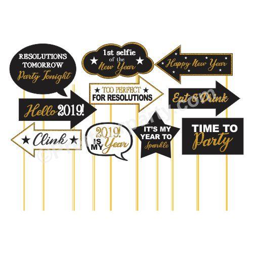 New year Photo Booth Props ALL PARTY SUPPLIES Pretty UR Party