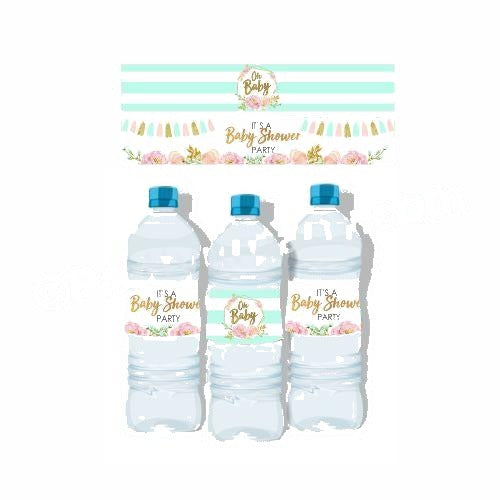 Oh Baby Theme Water Bottle Labels