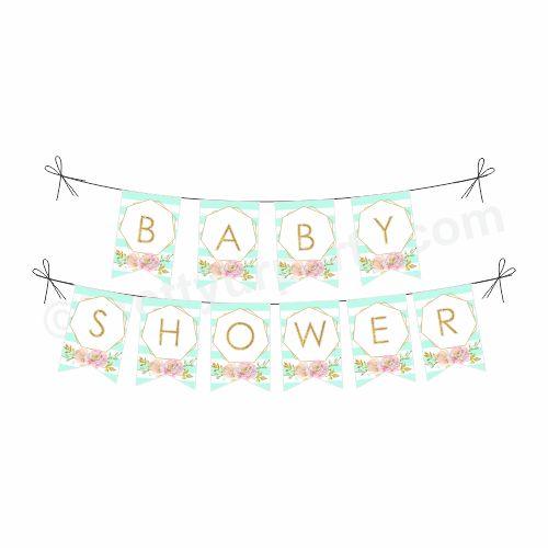 Oh Baby Theme Bunting BABY SHOWER Pretty UR Party Default Title