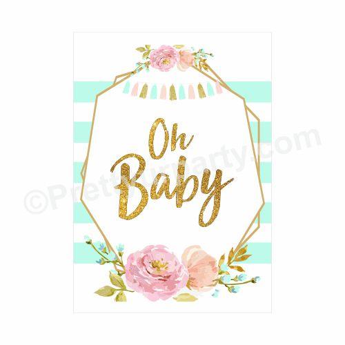 Oh Baby Theme Centerpieces - Pack of 2 BABY SHOWER Pretty UR Party Default Title