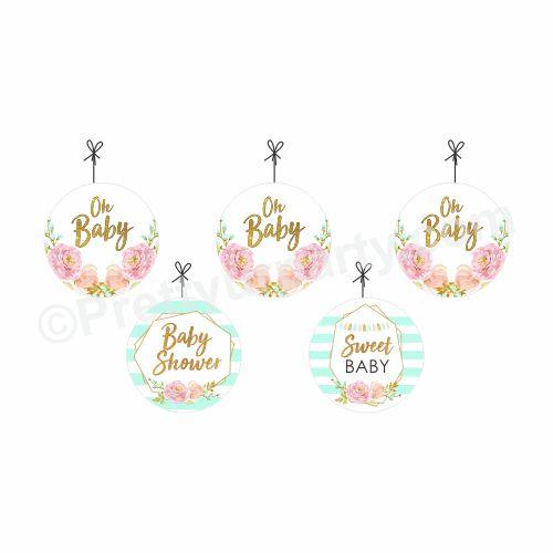 Oh Baby Theme Danglers BABY SHOWER Pretty UR Party Default Title