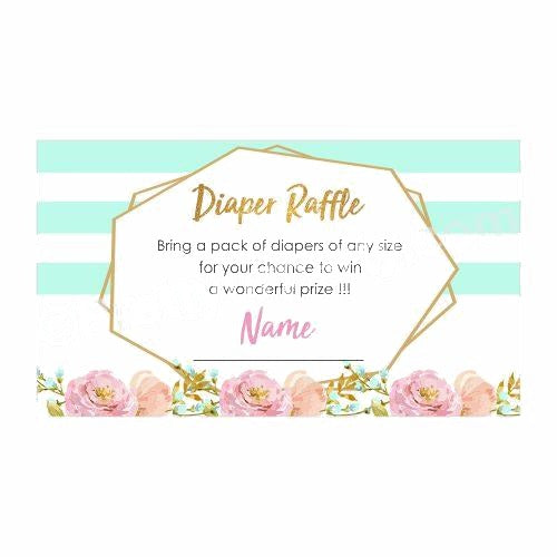 Oh Baby Diaper raffle Tickets