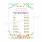 Oh Baby  Who knows Mommy Best Game BABY SHOWER Pretty UR Party