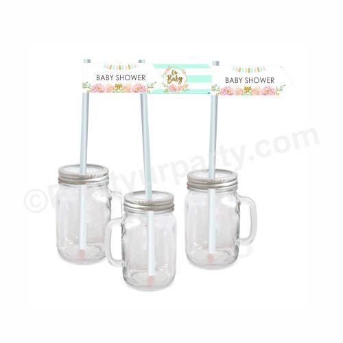 Oh Baby Theme Drink Straws BABY SHOWER Pretty UR Party