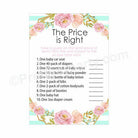 Oh Baby The price is right Game BABY SHOWER Pretty UR Party