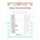 Oh Baby Scramble Game BABY SHOWER Pretty UR Party