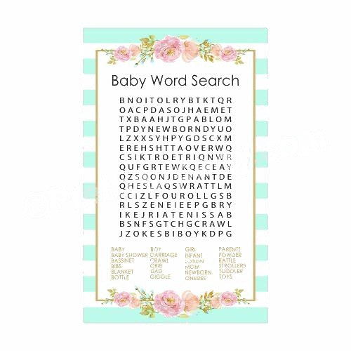 Oh Baby Word Search Game