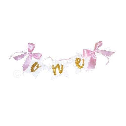 One Letter Bunting - Pink ALL PARTY SUPPLIES Pretty UR Party