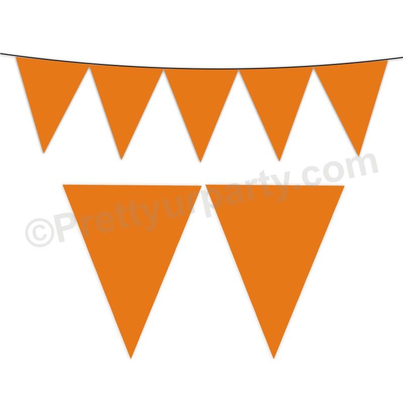 Orange Plain Bunting BABY SHOWER Pretty UR Party Default Title