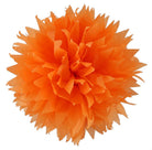 Orange Tissue Paper Pom Poms 10" DECORATIONS Pretty UR Party