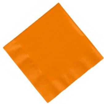 Orange Paper Napkins - Pack of 20 THEME PARTIES Pretty UR Party