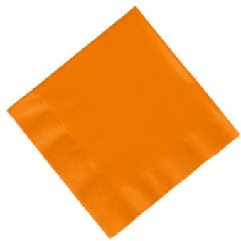 Orange Paper Napkins - Pack of 20 THEME PARTIES Pretty UR Party
