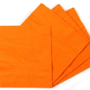 Orange Paper Napkins - Pack of 20 THEME PARTIES Pretty UR Party