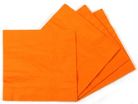 Orange Paper Napkins - Pack of 20 THEME PARTIES Pretty UR Party