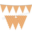 Orange Stripes Bunting BABY SHOWER Pretty UR Party Default Title