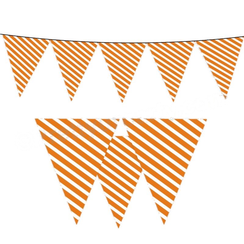 Orange Stripes Bunting