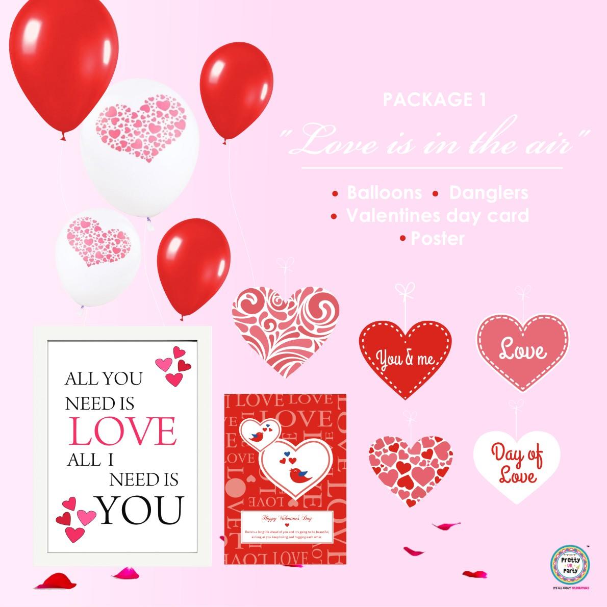 Love is in the Air Valentine's Day Theme Package ALL PARTY SUPPLIES Pretty UR Party