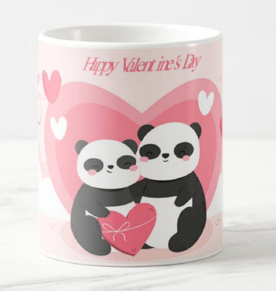 Panda Valentines Mug ALL PARTY SUPPLIES Pretty UR Party