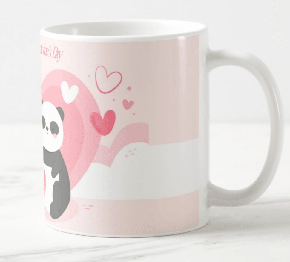Panda Valentines Mug ALL PARTY SUPPLIES Pretty UR Party