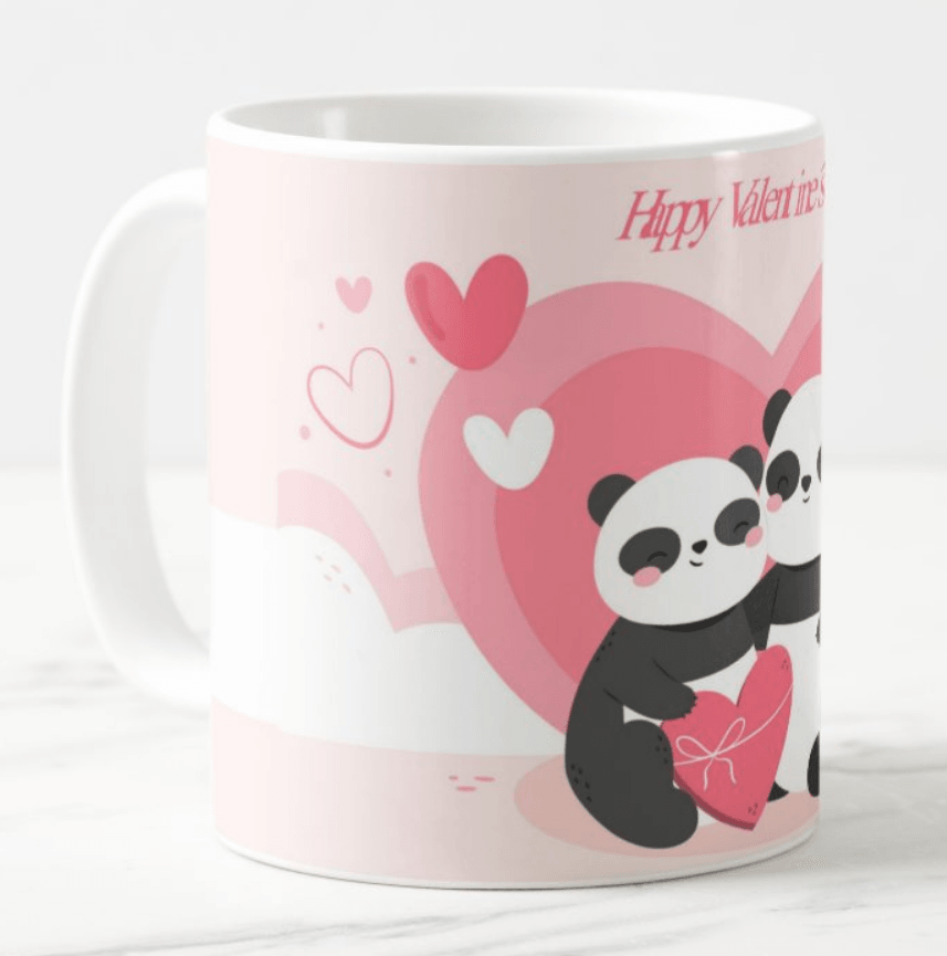 Panda Valentines Mug ALL PARTY SUPPLIES Pretty UR Party