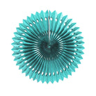 Designer Aqua Paper Fans ALL PARTY SUPPLIES Pretty UR Party 20 cms