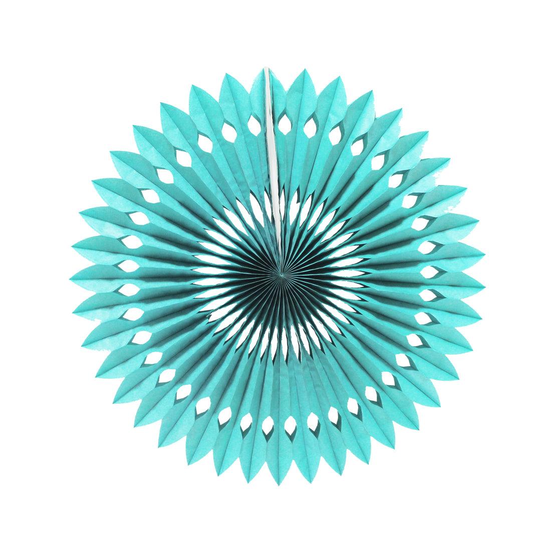 Designer Blue Paper Fans ALL PARTY SUPPLIES Pretty UR Party 20 cms