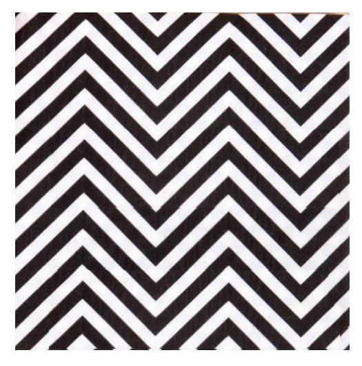 Black Chevron Paper Napkins - Pack of 10 THEME PARTIES Pretty UR Party