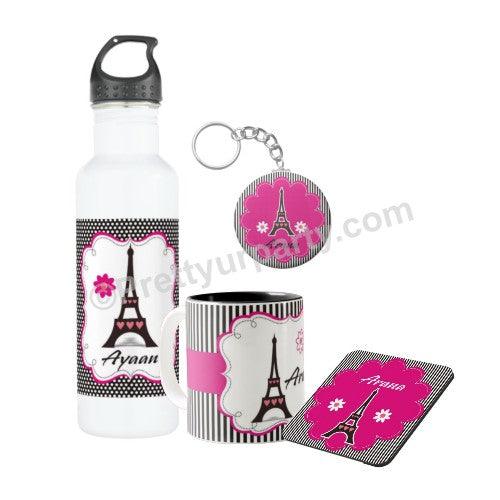 Personalised Paris Combo ALL PARTY SUPPLIES Pretty UR Party