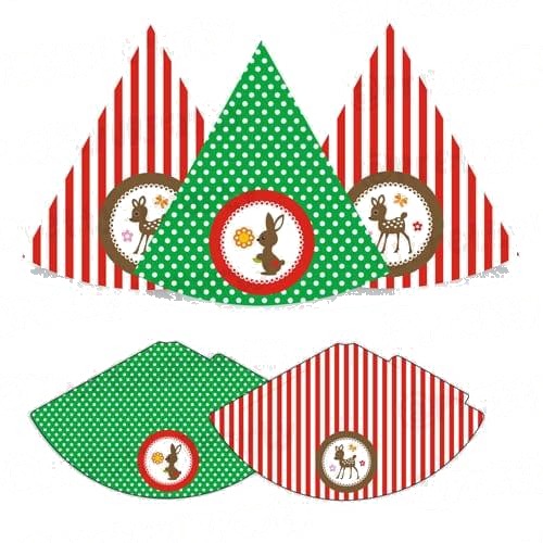Woodland/Forest Hats - Pack of 10