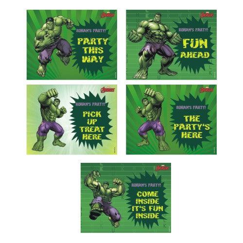 Hulk Party Signs THEME PARTIES Pretty UR Party 8.5" x 11"