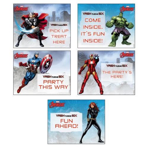 Avengers Party Signs THEME PARTIES Pretty UR Party 8.5" x 11"