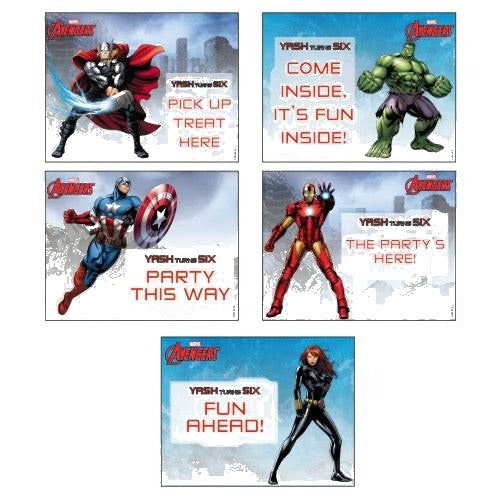 Avengers Party Signs