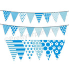 Blue Pattern Bunting BABY SHOWER Pretty UR Party Default Title