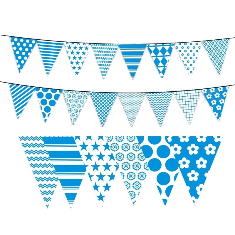 Blue Pattern Bunting