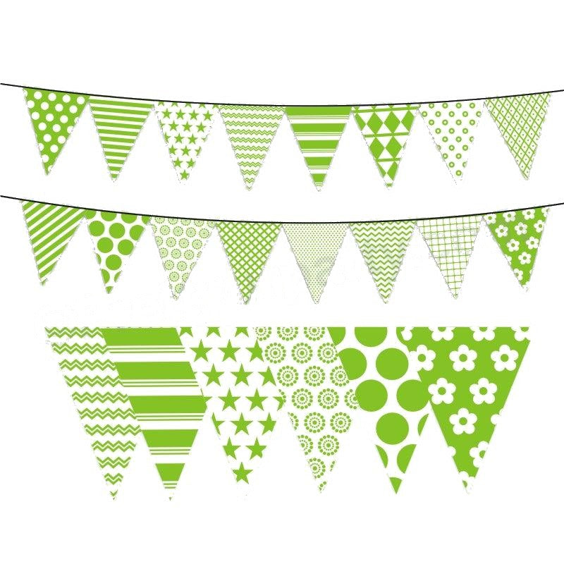 Green Pattern Bunting